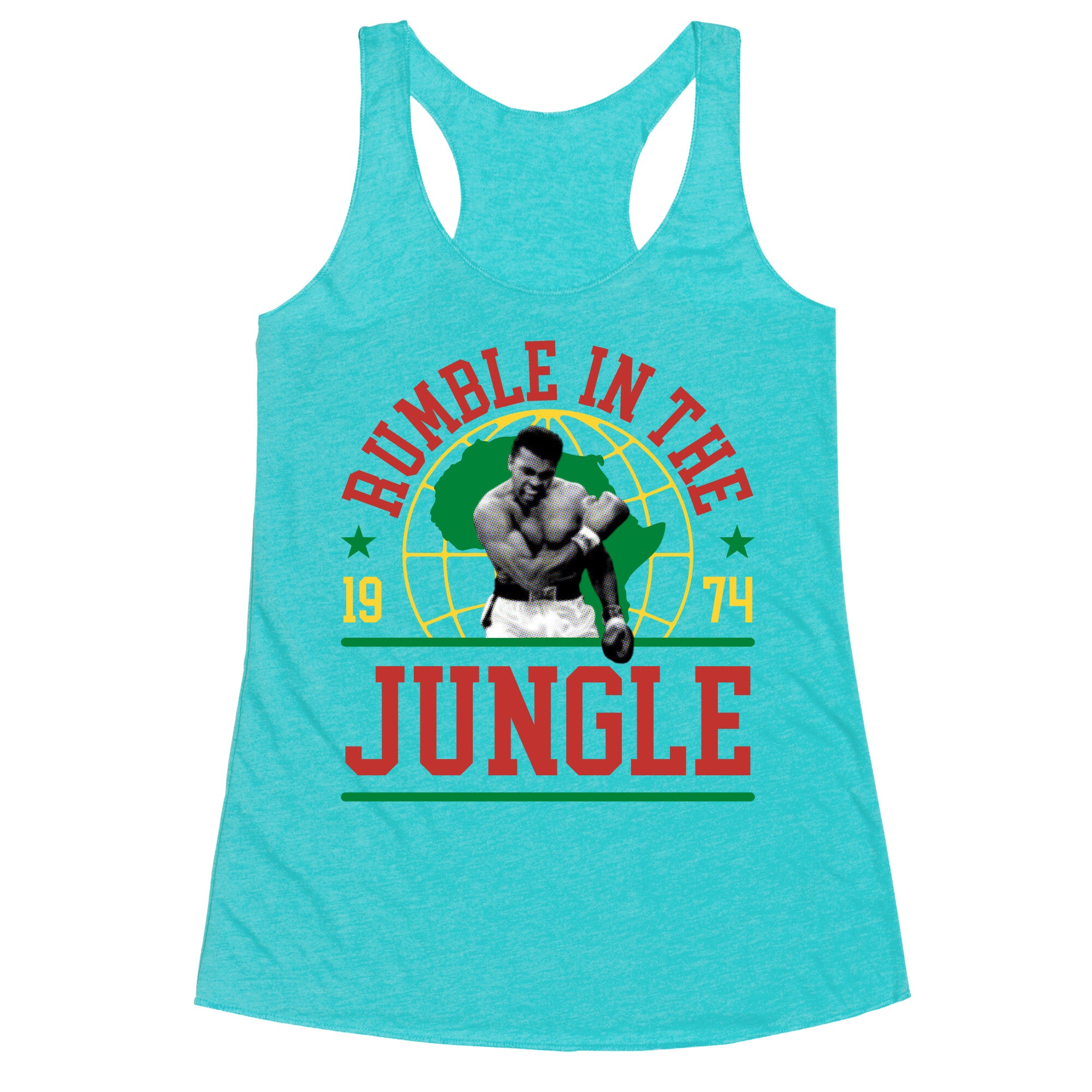 Rumble in the Jungle Racerback Tank